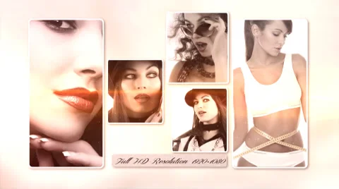 Random Slide Show After Effects stock