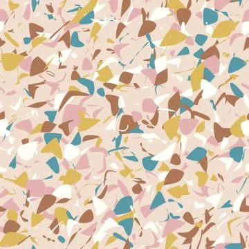 Random spots. Abstract art seamless pattern, paint spots. イラスト素材