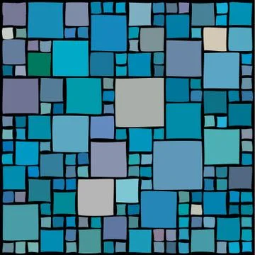 Random squares background Stock-Illustration
