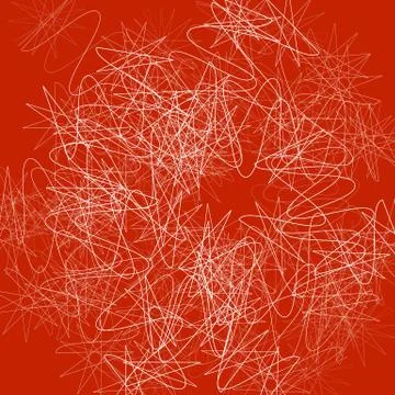 Random squiggly lines abstract monochrome pattern, texture Illustrazione stock
