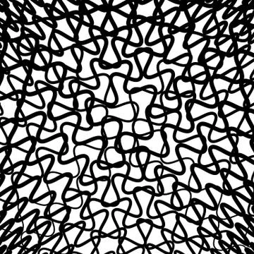 Random squiggly, wiggly lines. Intersecting squiggle, wiggle lines. Stock Illustration