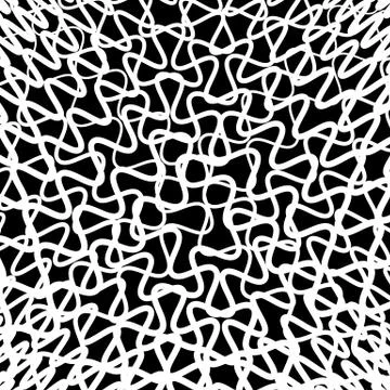 Random squiggly, wiggly lines. Intersecting squiggle, wiggle lines. Illustrazione stock