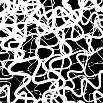 Random squiggly, wiggly lines. Intersecting squiggle, wiggle lines. Illustrazione stock