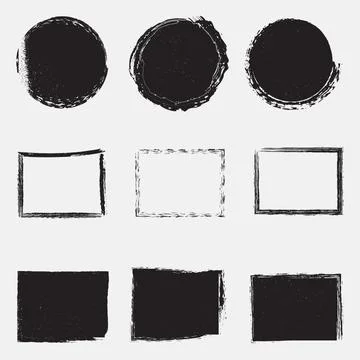 Random Stamp Set Stock Illustration