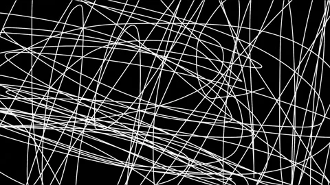 Random stop motion lines on black background Stock Footage 221626312