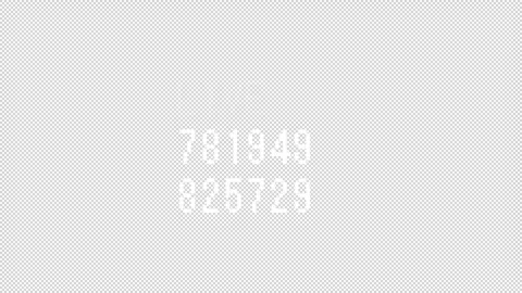 Random streaming Text animation 1080p - 30 fps - Alpha Channel Stock Footage 256200914