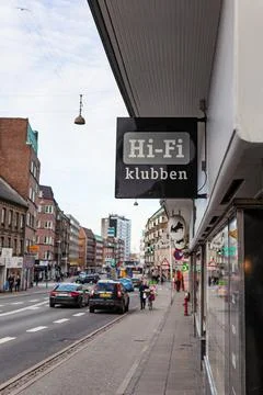 Random street in Aalborg Stock Photos