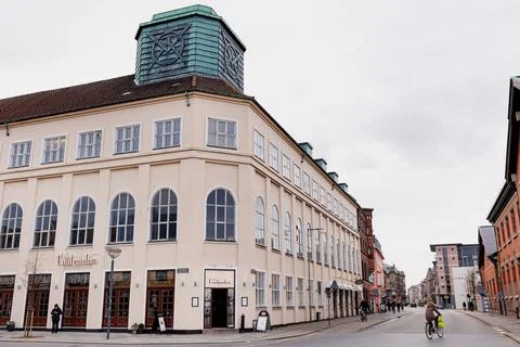 Random street in Aalborg Stock Photos