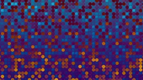 Random Technology Artistic Grid Motion Fading Circles Dot Grid Background Video Stock Footage 305619076