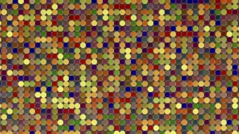 Random Technology Rhythmic Grid Animation Fading CircleDot Grid Background Video Stock Footage 305619580