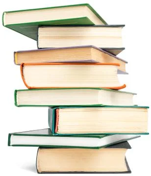 Random textbook tower Foto stock