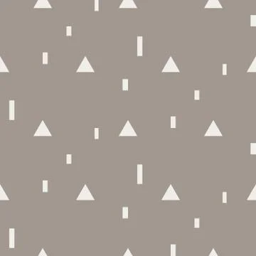 Random triangle shapes seamless vector pattern. Illustrazione stock