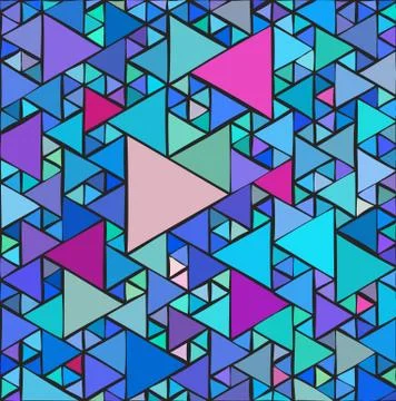 Random triangles background Stockillustratie