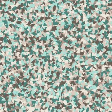 Random triangles geometric seamless pattern. Figures in green, brown, blue an Illustrazione stock