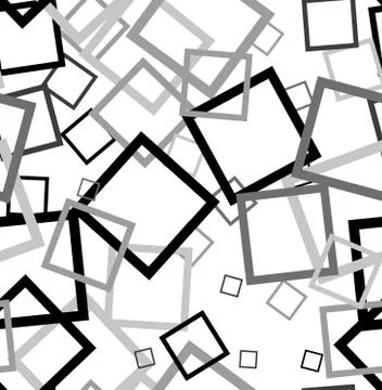 Random vector seamless pattern in squares. Stockillustratie