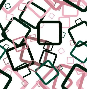 Random vector seamless pattern in squares. Stock Illustration