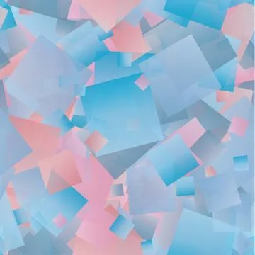 Random vector seamless pattern in squares. Stock Illustration