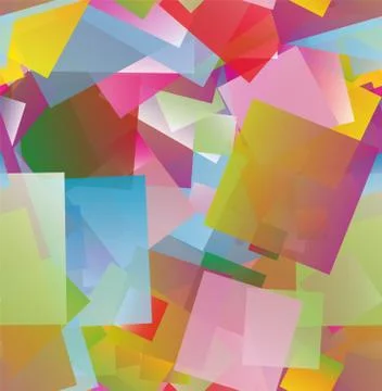 Random vector seamless pattern in squares. Stock Illustration