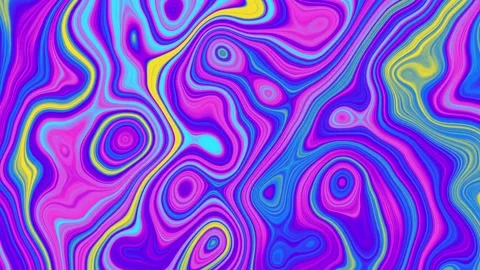 Random waves liquid abstract psychedelic animation Stock Footage 272407277