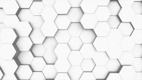 Random waving motion abstract background from hexagon geometric surface loop: Stock Illustration
