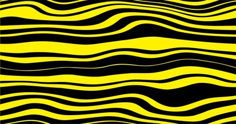 Random wavy zigzag lines Stock Illustration