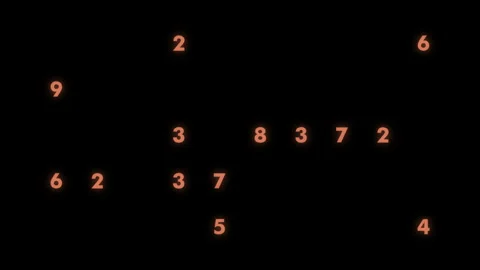 Random white capital letters flash chaotically on a stark black background, crea Stock Footage 311747060