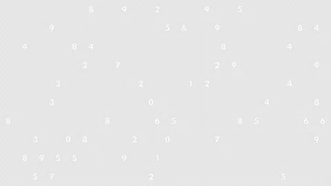 Random white capital letters flash chaotically on a stark black background, crea Stock Footage 311747219