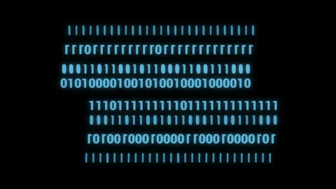 Random white capital letters flash chaotically on a stark black background, crea Stock Footage 311747265