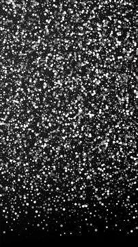 Random white dots Christmas background. Subtle fly Stock Illustration