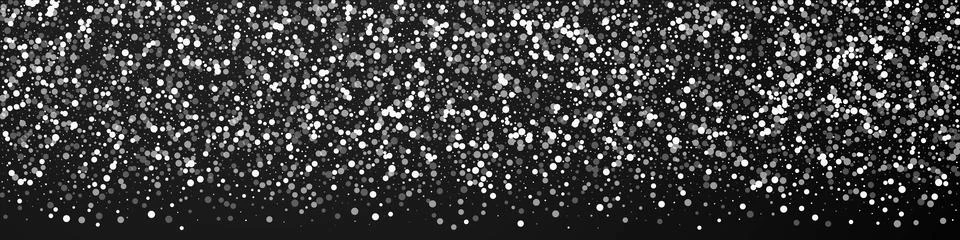 Random white dots Christmas background. Subtle fly Stock Illustration