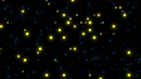 Random yellow squares pattern with glitters Video stock 235852470