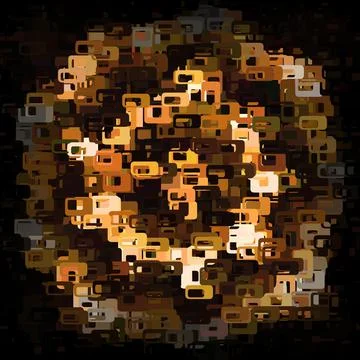 RandomCompoundSquares 01 Stock Illustration