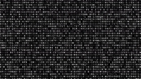 Randome cypher code Stock Footage 65760171
