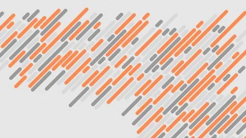 Randomize gray and orange striped background with a white background Stock Illustration