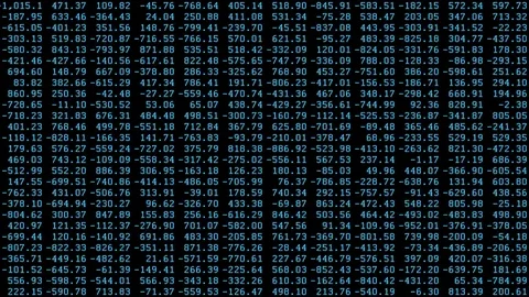 Randomized Digits Screensaver, Blue (60fps) Stock Footage 71215315