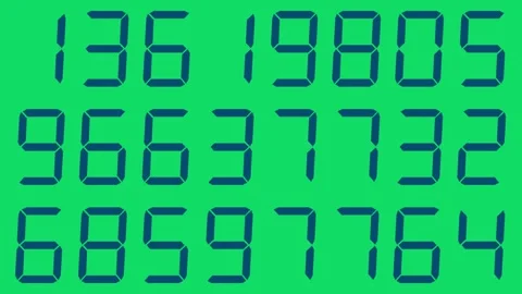 Randomly Changing Eight-Digit Navy Digit... | Stock Video | Pond5
