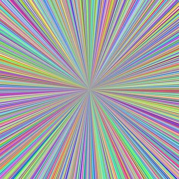 Randomly colored emanating rays originating from the image center and propa.. Иллюстрация