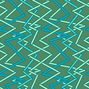 Randomly crossing colored lines located zigzag making pattern.Chaotic shorts  Stock Illustration