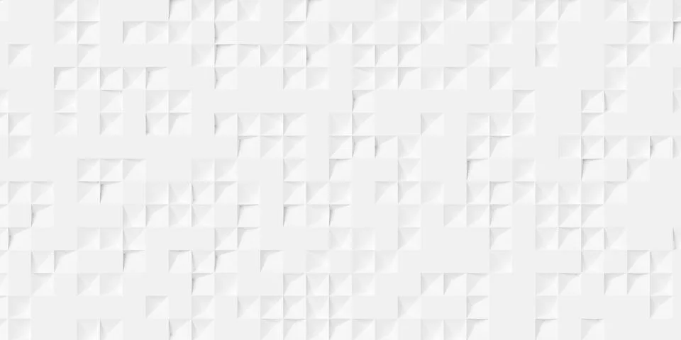 Randomly distributed white inset random center polygon boxes or cubes geome.. Stockillustratie