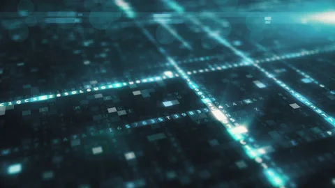 Randomly generated computer hexadecimal machine code abstract technological Stock Footage 93623946