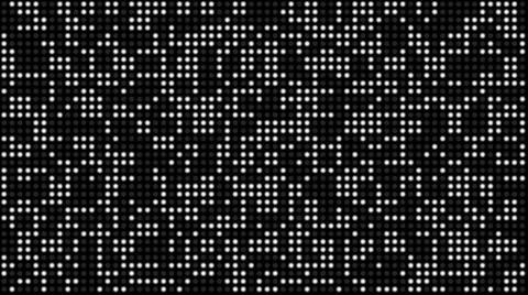Randomly lighting LED screen background Stock Illustration