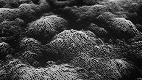 Randomly moving black and white broken lines. Loop animation 4K Stock Footage 168986280