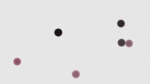 Randomly moving glowing particles on dark background Vidéo 316623950