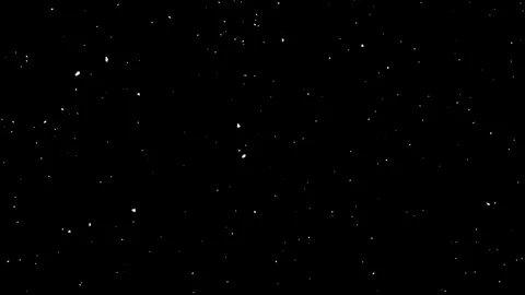 Randomly moving rightwards small white particles like dust on black background. Stock Footage 114626690