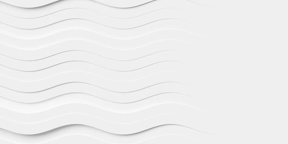 Randomly offset horizontal white curved lines or boxes geometry background .. Stock Illustration