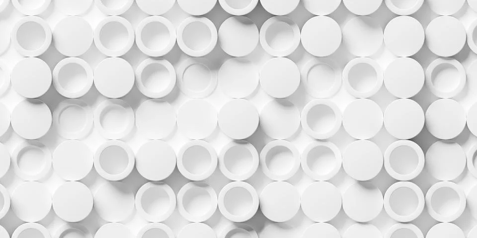 Randomly offset white circle or cylinder with some open background wallpape.. イラスト素材
