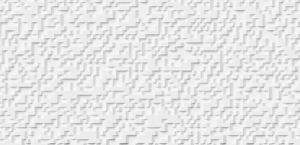 Randomly shifted offset thin wide cubes or blocks geometry background wallp.. Illustrazione stock