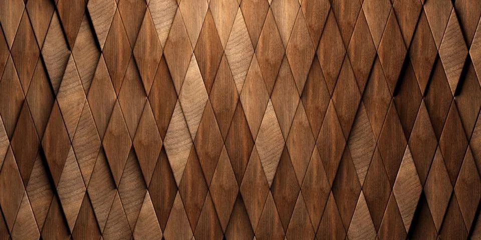 Randomly shifted offset vertical stretched rhomb wooden cubes or blocks sur.. Stock Illustration