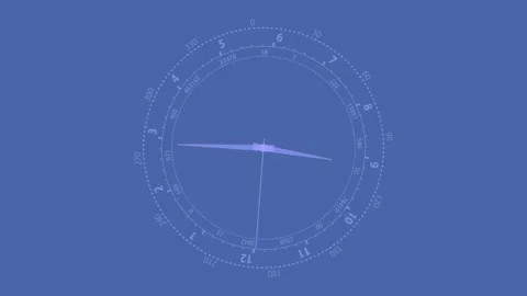 Randomly Spinning Numbers and Needles Stock Footage 332551178