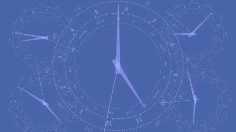 Randomly Spinning Numbers and Needles Stock Footage 332551195